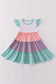 Multicolored tiered girl dress