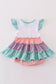 Multicolored tiered girl bubble