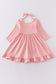 Pink ruffle girl dress