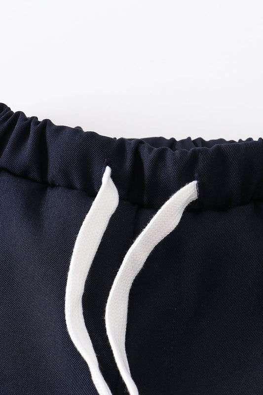 Premium navy pocket boy shorts