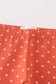 Platinum rust dot ruffle girl pants