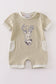 Camouflage deer applique boy romper