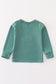 Green plane applique boy top