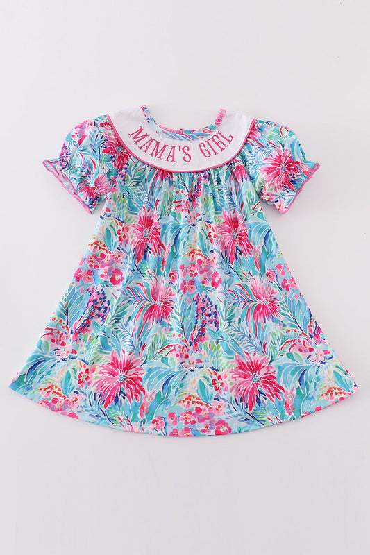 Pink Floral Bliss MAMA'S GIRL dress