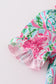 Pink Palm Paradise print girl bubble