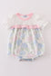 Pink Blossom Serenity print ruffle bubble