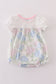 Pink Blossom Serenity print ruffle bubble