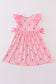 Pink strawberry girl dress